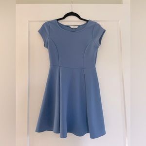 Blue A Line Office Dress